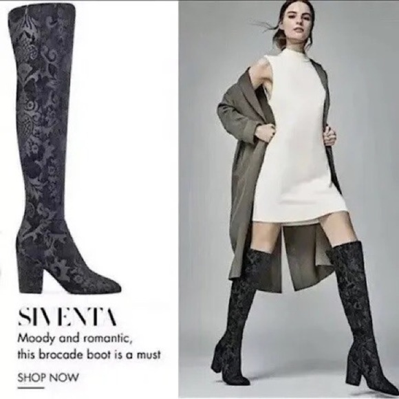 Nine West Siventa Brocade Over The Knee Boots in 5 - Picture 1 of 9